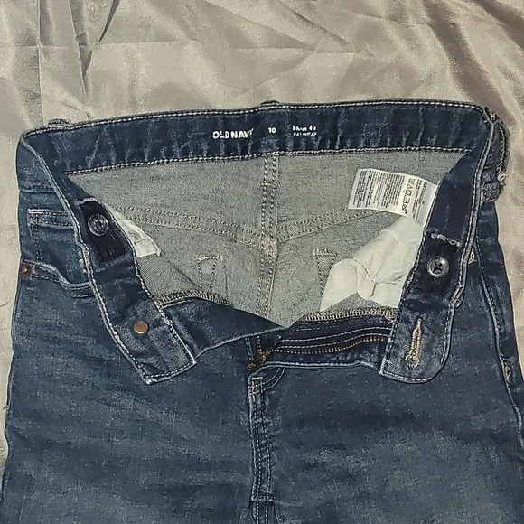 Boys size 10 Old Navy jeans slim fit adjustable waist boot leg fit - Picture 5 of 6